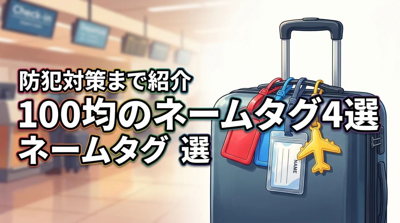 スーツケースのネームタグは100均で十分！おすすめ4選と防犯対策を詳しく紹介