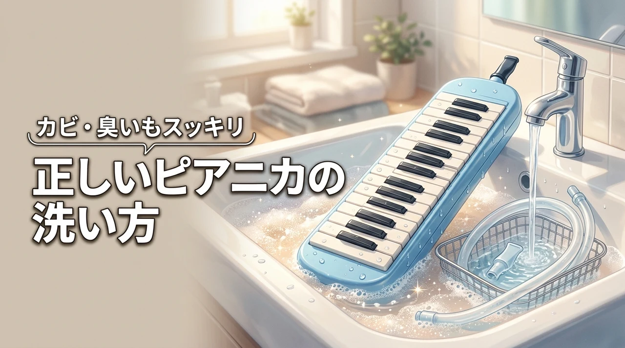 【正しいピアニカの洗い方】カビ・臭い対策に効果的な部品ごとの洗浄方法と注意点