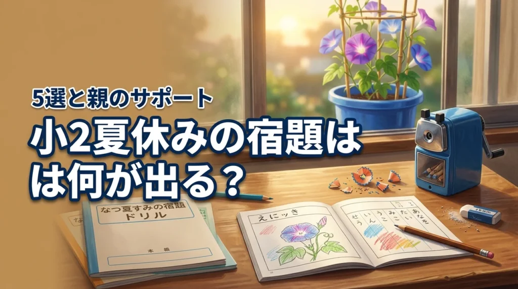 小学2年生の夏休みの宿題は何が出る？おすすめ自由研究5選と親のサポート術