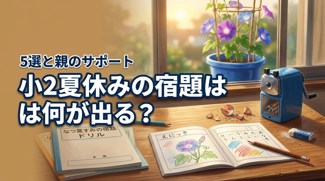 小学2年生の夏休みの宿題は何が出る？おすすめ自由研究5選と親のサポート術