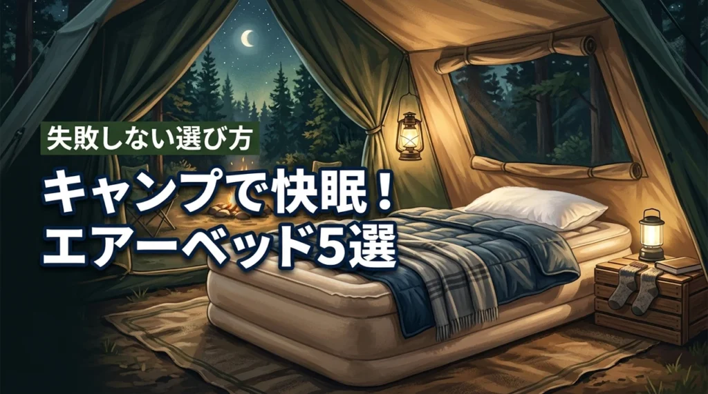 キャンプで快眠！エアーベッドのおすすめ5選と失敗しない選び方を伝授