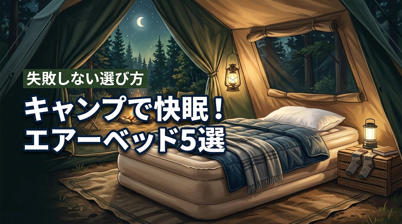 キャンプで快眠！エアーベッドのおすすめ5選と失敗しない選び方を伝授