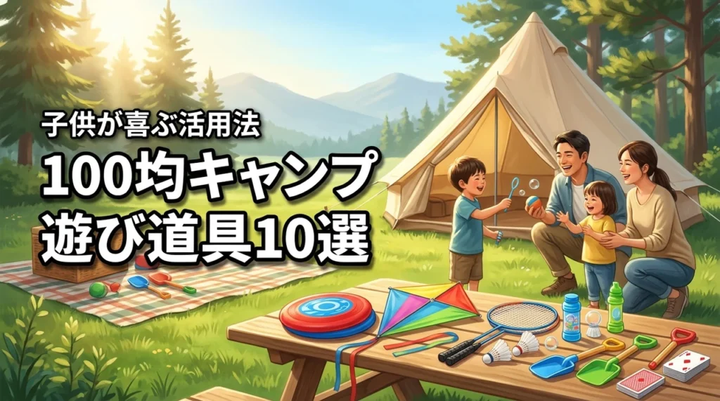 【保存版】キャンプの遊び道具は100均で揃う！おすすめ10選と子供が喜ぶ活用法