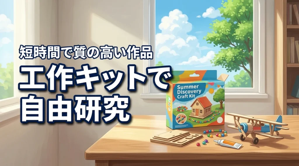 【自由研究】夏休みの宿題工作キットで効率化！短時間で質の高い作品を作るコツ
