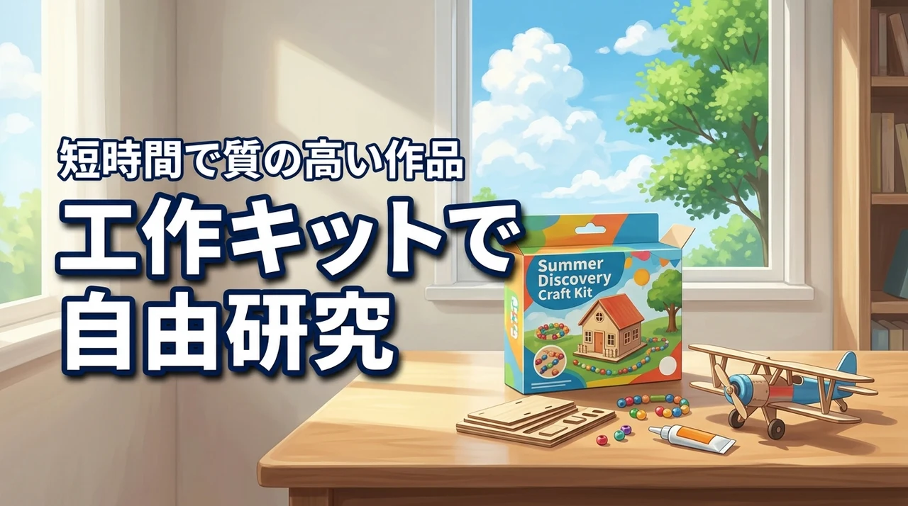 【自由研究】夏休みの宿題工作キットで効率化！短時間で質の高い作品を作るコツ