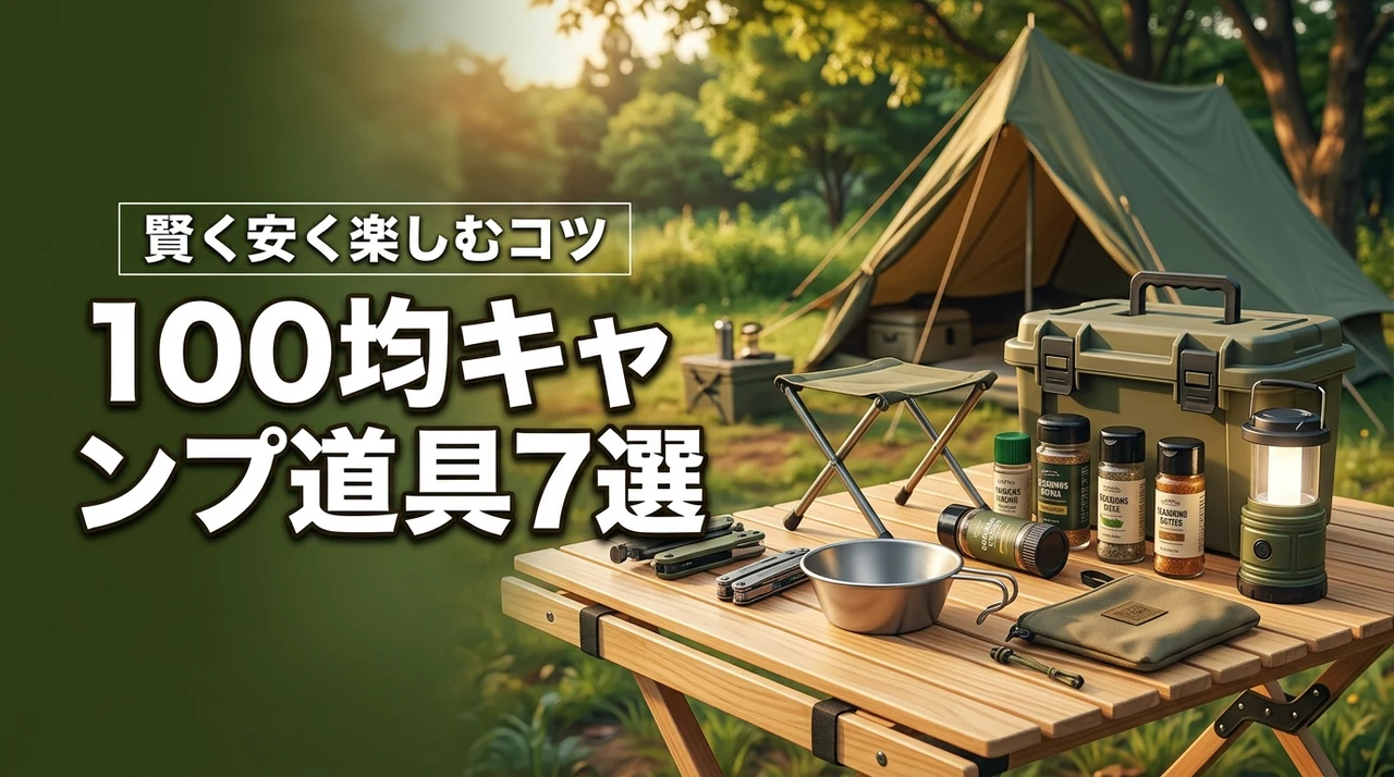 キャンプで役立つ100均グッズ厳選7選！費用を抑えて賢く楽しむコツ