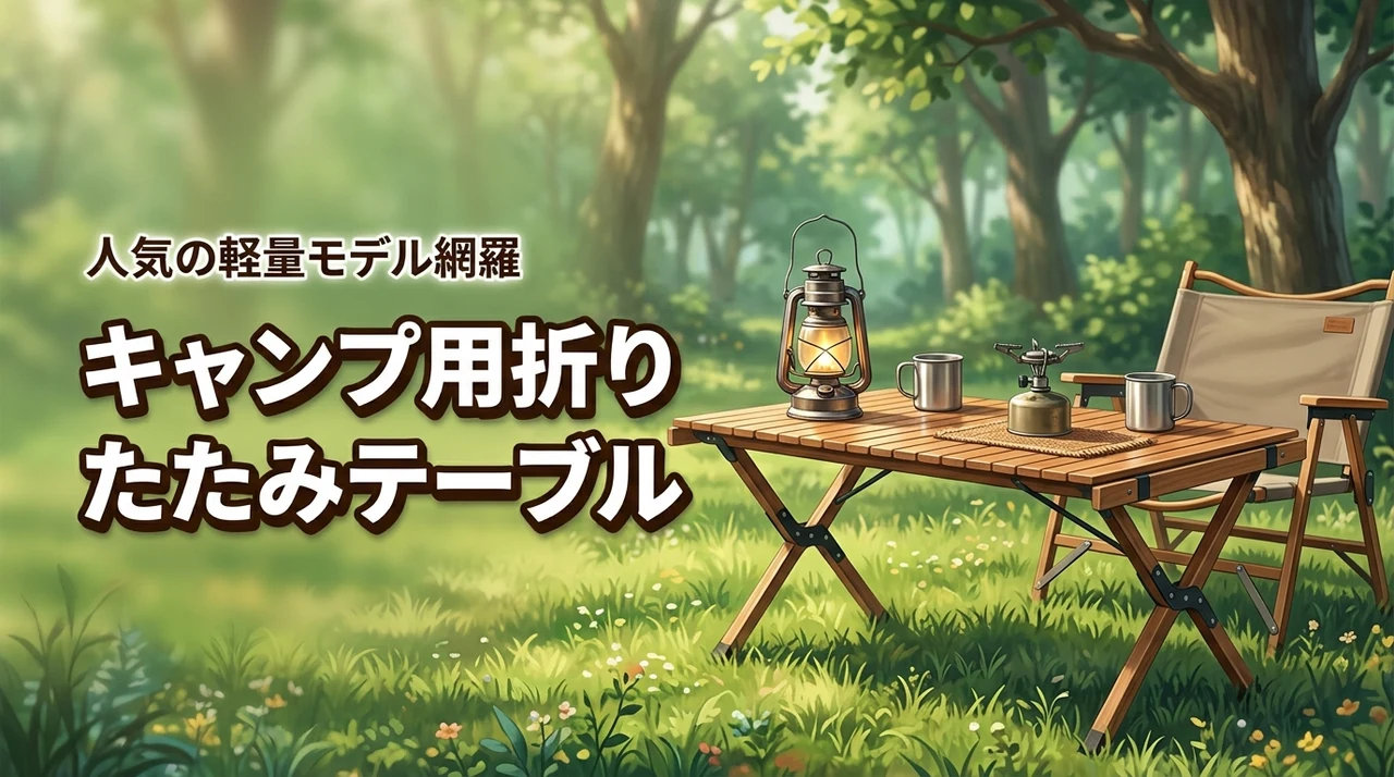 【軽量・おしゃれ】キャンプは折りたたみテーブルが正解！利便性と人気商品を網羅
