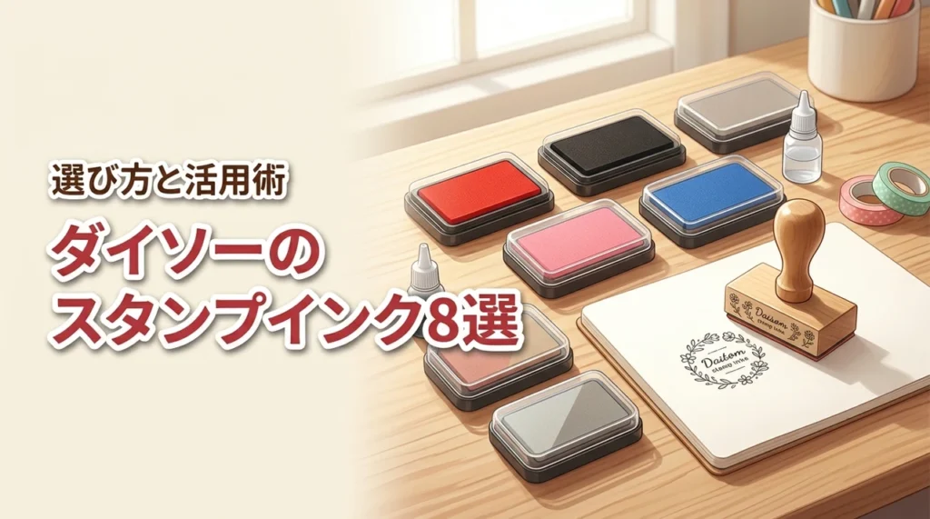 【コスパ最強】ダイソーのスタンプインク8選！入園準備や事務に最適な選び方
