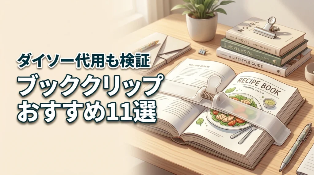 【ブッククリップ】ダイソーでの代用は？レシピ本も固定できる優秀アイテム11選