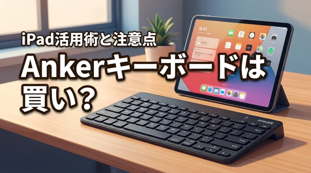 ankerウルトラスリムbluetoothワイヤレスキーボードは買い？iPad活用術と注意点を解説