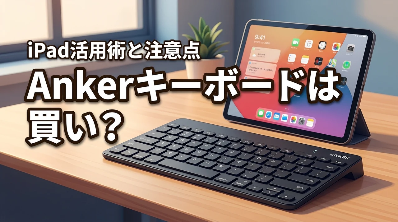 ankerウルトラスリムbluetoothワイヤレスキーボードは買い?iPad活用術と注意点を解説