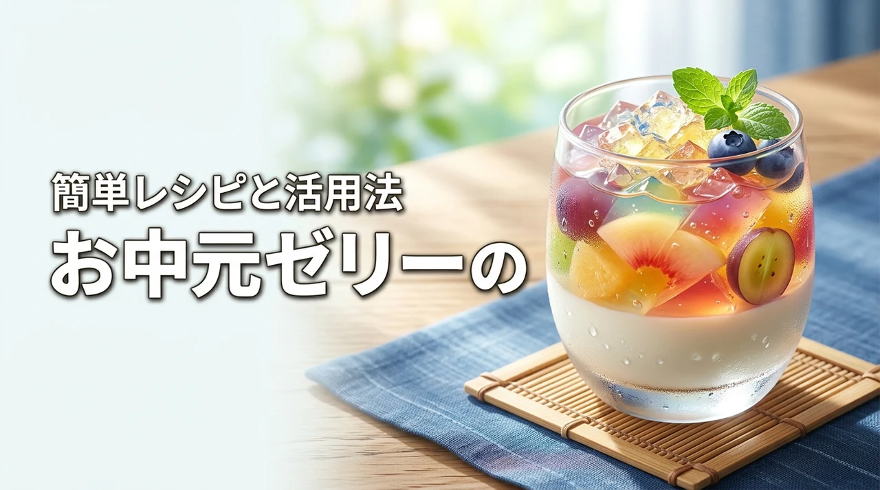 お中元で届いたゼリーをアレンジ！飽きずに消費できる簡単レシピと活用法13選