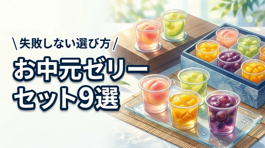 お中元に人気のゼリーセットおすすめ9選！失敗しない選び方やブランドを解説