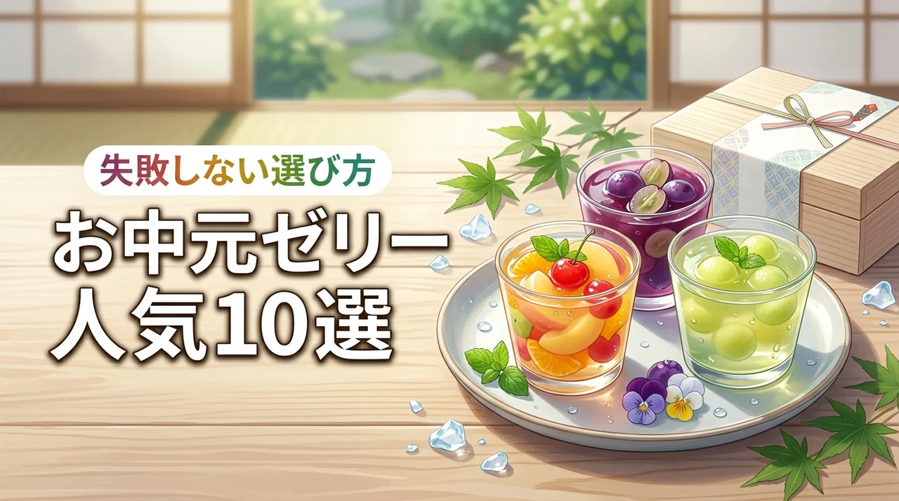お中元のゼリー人気ランキング10選！失敗しないギフトの選び方やコツ