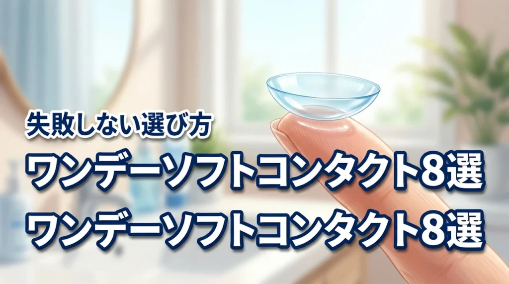 ソフトコンタクトレンズのワンデーおすすめ8選！失敗しない選び方も解説