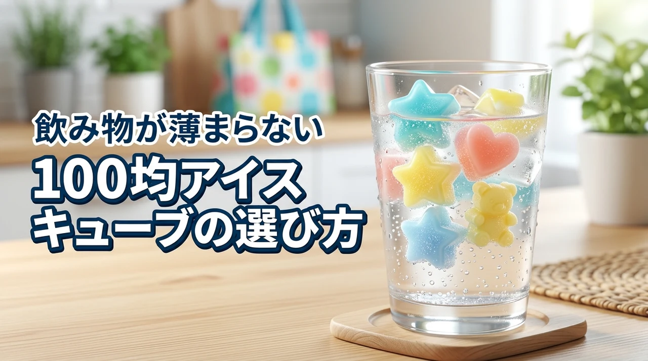 【飲み物が薄まらない】100均のアイスキューブで冷たさをキープする賢い選び方