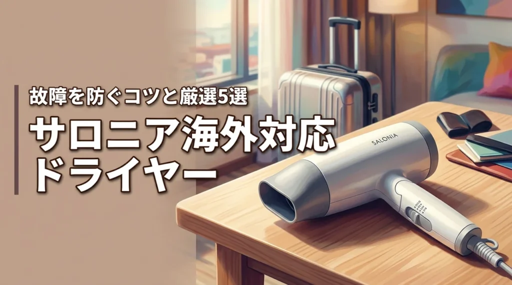 【海外対応】サロニアのドライヤーを故障させずに使うコツ！おすすめの5選も公開