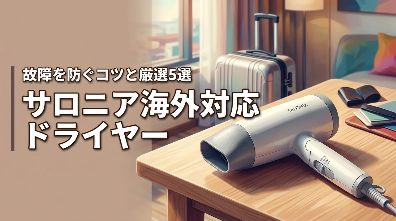【海外対応】サロニアのドライヤーを故障させずに使うコツ!おすすめの5選も公開