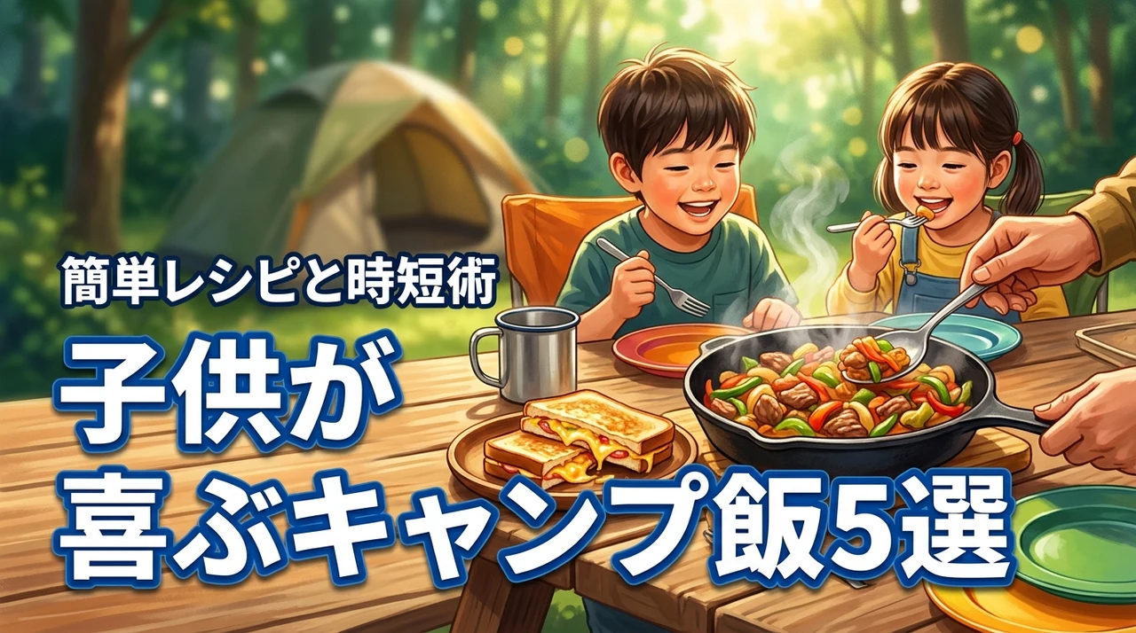 子供が喜ぶ！キャンプ飯をファミリーで楽しむ簡単レシピ5選と人気の時短術