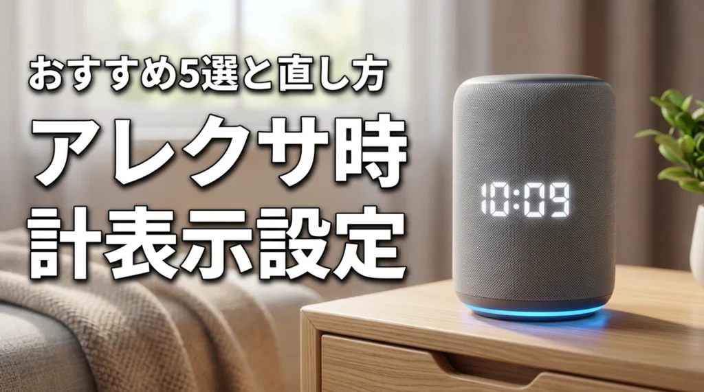アレクサの時計表示設定とおすすめ5選!時刻がズレる時の直し方も徹底紹介