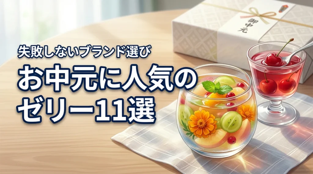 お中元に人気のゼリーおすすめ11選!失敗しないブランド選びやマナーも解説