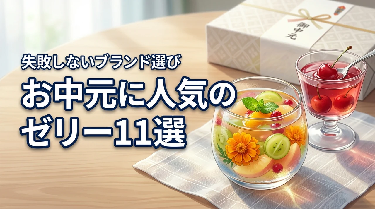 お中元に人気のゼリーおすすめ11選!失敗しないブランド選びやマナーも解説