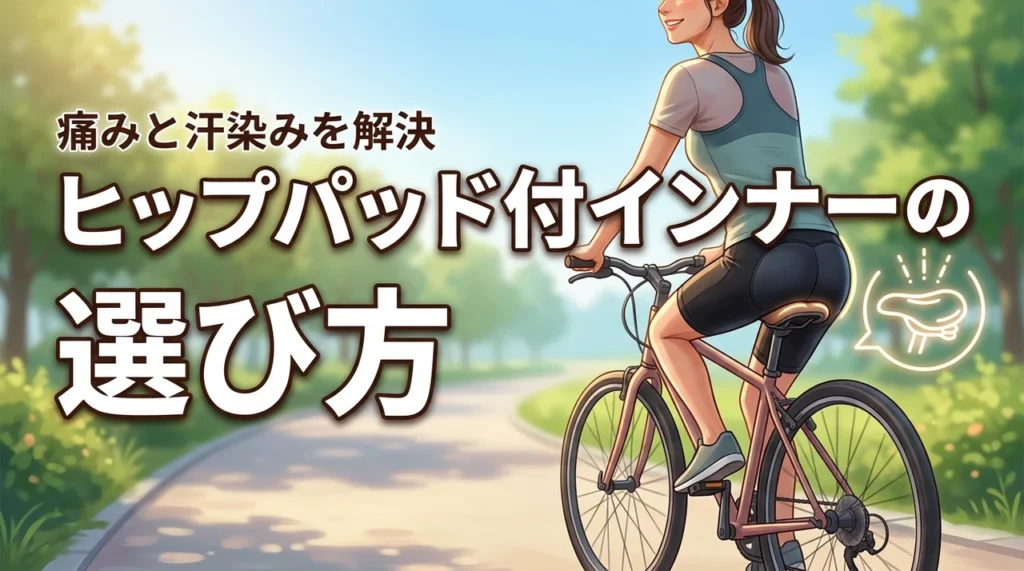 自転車の痛みや汗染みを防ぐ！ヒップパッド付きインナーパンツ選びの正解とは