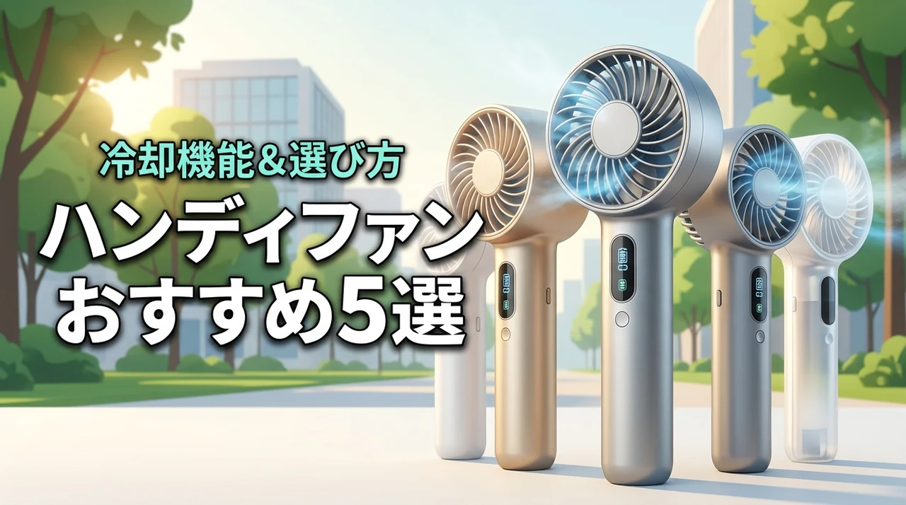 2026年のハンディファンおすすめ5選!トレンドの冷却機能や選び方を解説