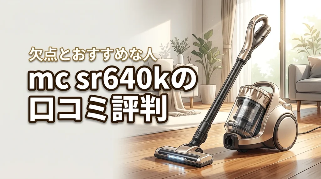 mc sr640kの口コミ評判は？後悔したくない人へ欠点とおすすめな人を解説